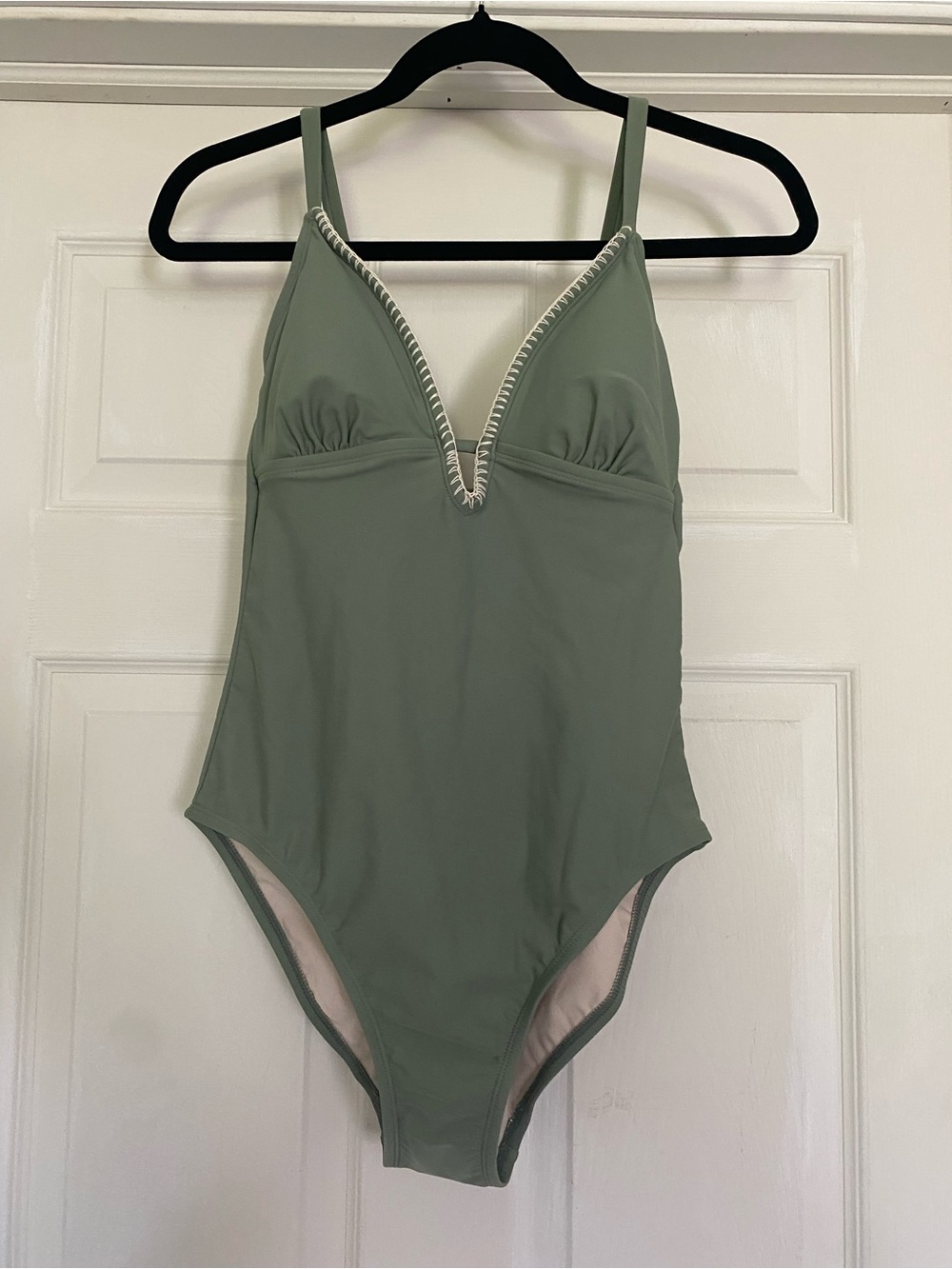 New Kona Sol One Piece Swimsuit Womens Medium Sage Green boho bathing suit